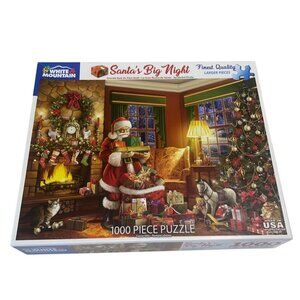 Santas Big Night 1000 Piece Puzzle By White Mountain